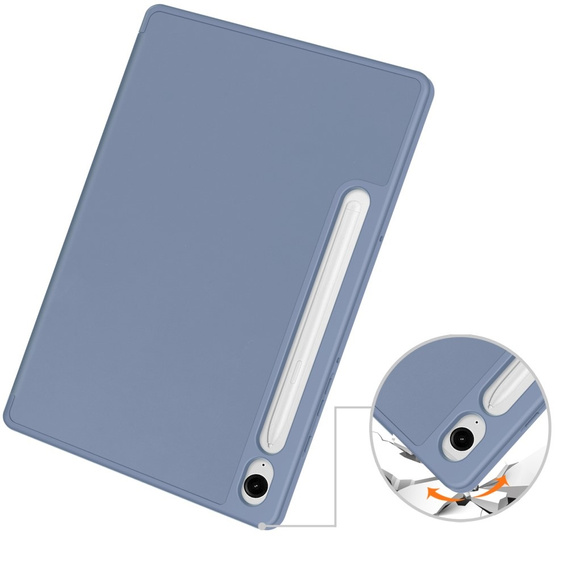 Case for Samsung Galaxy Tab S10 Lite / S10 FE / S9 FE, Smartcase with stylus space, purple
