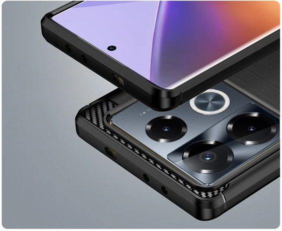 Case for Infinix Note 40 Pro Plus, Carbon, black
