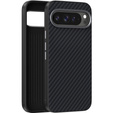 Case for Google Pixel 10 / 10 Pro, ABEEL, for MagSafe, with carbon texture, black