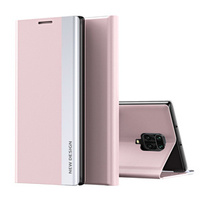 Flip case for Xiaomi Redmi Note 9S/9 Pro/9 Pro Max, Side Magnetic, pink rose gold