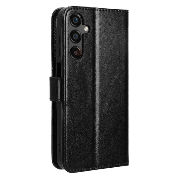 Flip case for Samsung Galaxy A25 5G, Crazy Horse Wallet, black