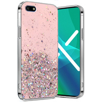 Case for Huawei Y5 2018, Glittery, pink