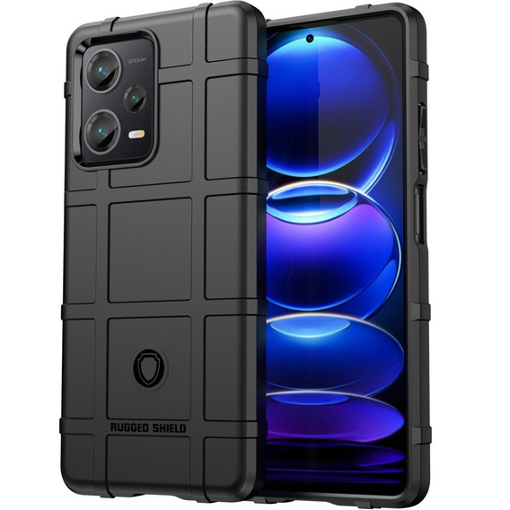 Case for Xiaomi Redmi Note 12 Pro+ 5G, Rugged Shield, black