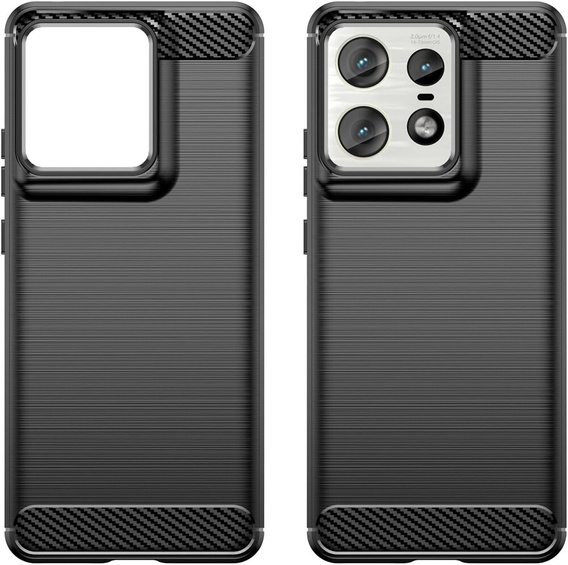 Case for Motorola Edge 50 Pro, Carbon, black