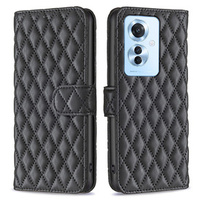 Flip case for Oppo Reno 11F 5G, Wallet, BINFEN COLOR, black
