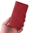 Flip case for Samsung Galaxy A34 5G, Leather Wallet, red