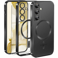 Case for Samsung Galaxy S22, Electro MagSafe, black + Screen Glass