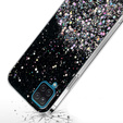 Case for Samsung Galaxy A12 / M12 / A12 2021, Glittery, black