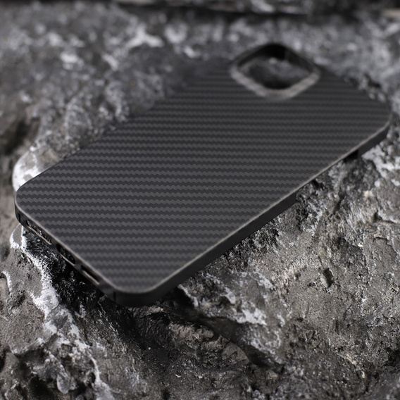Case for iPhone 14, Aramid Fiber Cover, black