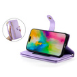 Flip case for iPhone 16 Pro Max, Wallet Zipper Pocket, purple