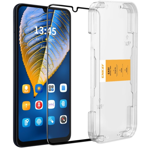 ENKAY Tempered Glass for Samsung Galaxy A16 4G/5G, black