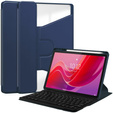 Keyboard case for Lenovo Tab M11, Rotary 360° Leather, dark blue