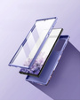 Case for Samsung Galaxy S22 Ultra, Suritch Full Body Marble, purple