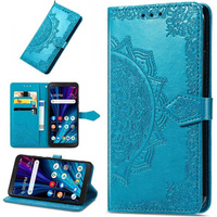 Flip case for Oppo A80, Mandala, blue