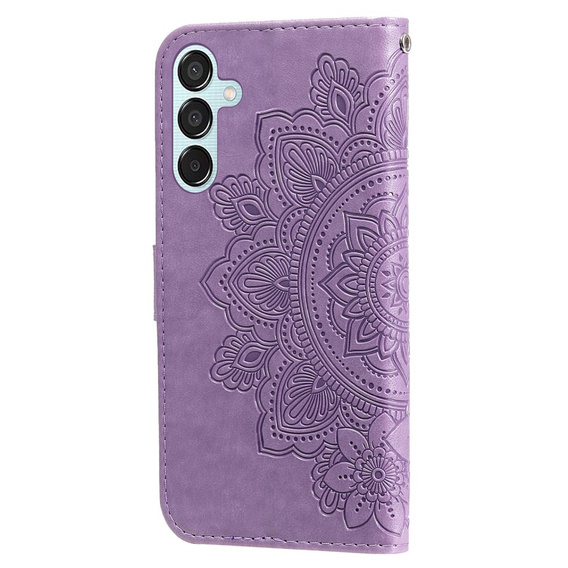 Flip case for Samsung Galaxy M15 5G, Mandala, purple