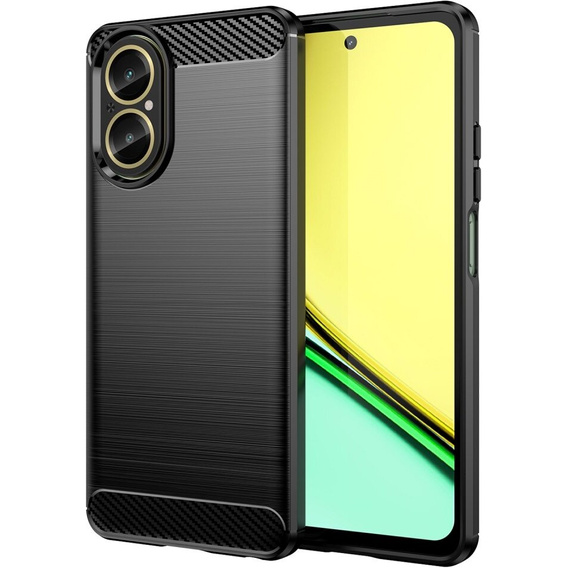 Case for Realme C67, Carbon, black