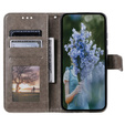 Flip case for Samsung Galaxy A15, Mandala Flower, blue + 9H glass