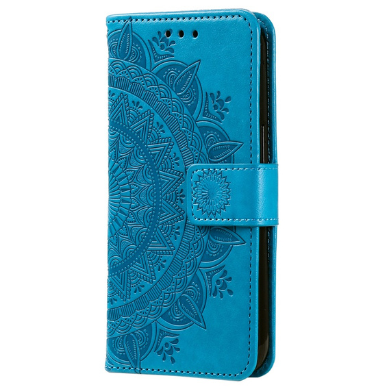 Flip case for Xiaomi Redmi Note 13 Pro+, Mandala, blue