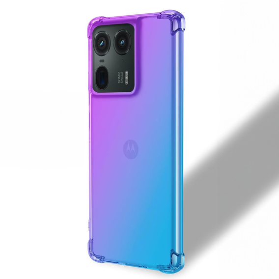 Case for Motorola Edge 50 Ultra, Gradient Dropproof, Purple / blue
