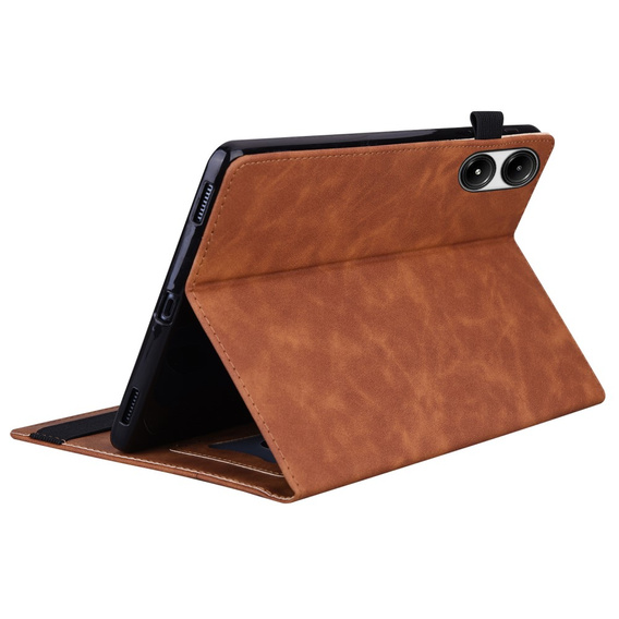 Case for Xiaomi Redmi Pad Pro / Xiaomi Poco Pad, Classic, with space for stylus, brown