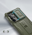 Armored case for Samsung Galaxy S25 Ultra, Dexnor Full Body (Two Frames), green