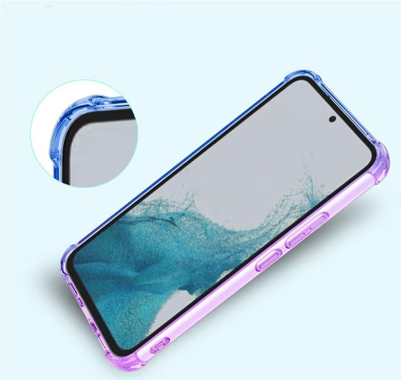 Case for Samsung Galaxy M55 5G, Gradient Dropproof, Purple / blue