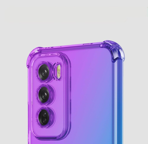 Case for Oppo Reno 12 Pro, Gradient Dropproof, Purple / blue