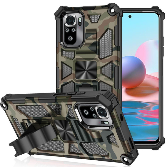 Case for Xiaomi Redmi Note 10/ 10S, Armor Kickstand, green