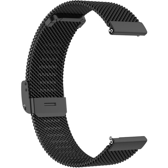 Milanese bracelet 18mm for Garmin Vivoactive 4S, Black