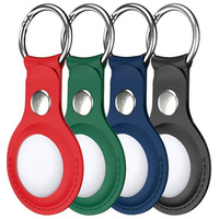 4x Case for Apple AirTag, PU Leather Grain, 4 colors
