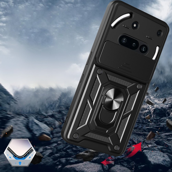 Case for Nothing Phone 3a, CamShield Slide, black