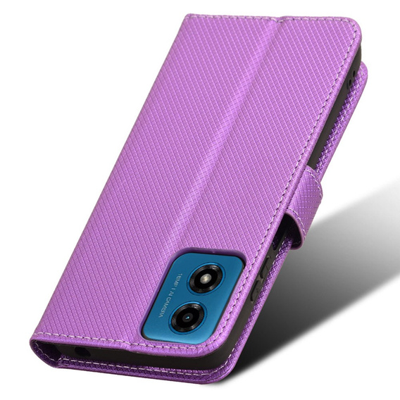 Flip case for Motorola Moto G24 / G24 Power / G04, Wallet Smart Magnet, purple