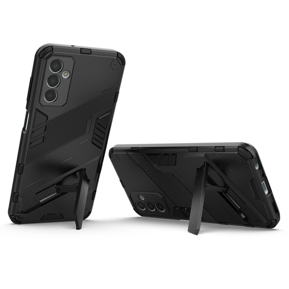 Case for Samsung Galaxy M13 4G, Military kickstand, black