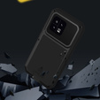 Love Mei Case for Xiaomi 13, armored with glass, black