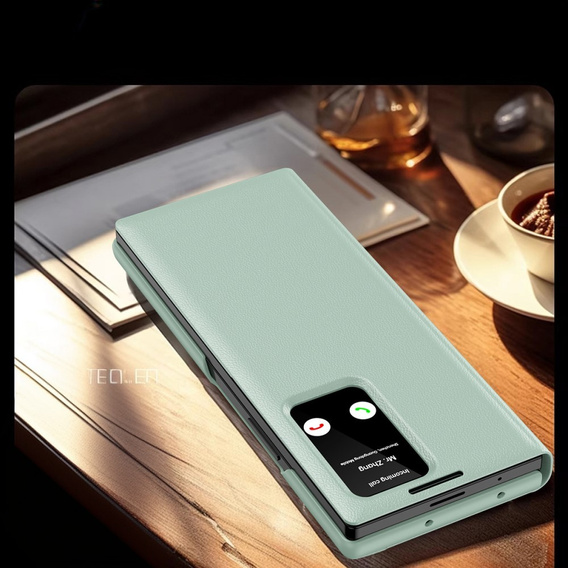 Flip case for Samsung Z Fold6 5G, Smart View Wallet, green