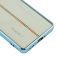 The case for Realme 11 Pro 5G / Pro+ 5G, Electroplating Frame, transparent / blue