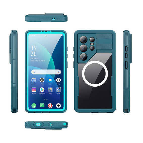 Redpepper MagSafe waterproof case for Samsung Galaxy S26 Ultra, blue