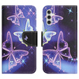 Flip case for Samsung Galaxy M15 5G, Wallet, Sparkling Butterflies