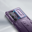 Armored case for Samsung Galaxy S24 Ultra, Dexnor Full Body (Two Frames), purple