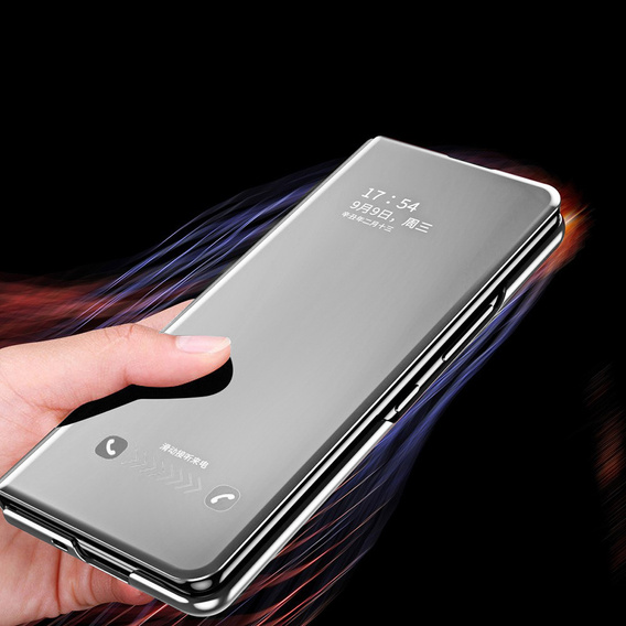 Case for Samsung Galaxy Z Fold3 5G, Clear View, silver