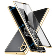 Case for Samsung Galaxy S24, Magnetic Glass, gold