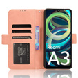 Flip case for Xiaomi Redmi A3, Card Slot, pink