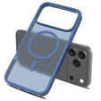 Matt Case for iPhone 17 Pro, for MagSafe, translucent blue