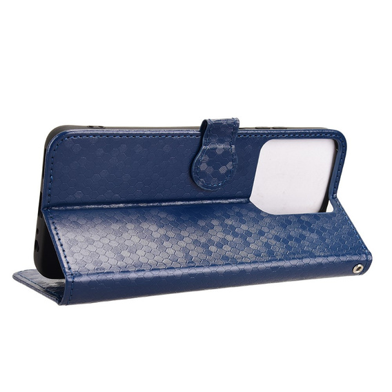 Flip case for Motorola Moto G86 Power 5G, Wallet Rhombus, blue
