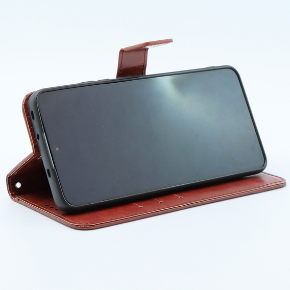Flip case for Xiaomi 13T / 13T Pro, Crazy Horse Wallet, brown