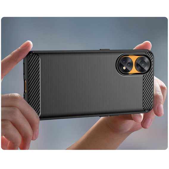 Case for Oppo Reno8 T 4G, Carbon, black