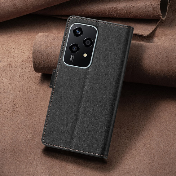 Flip case for Honor 200 Lite, BINFEN Wallet, black