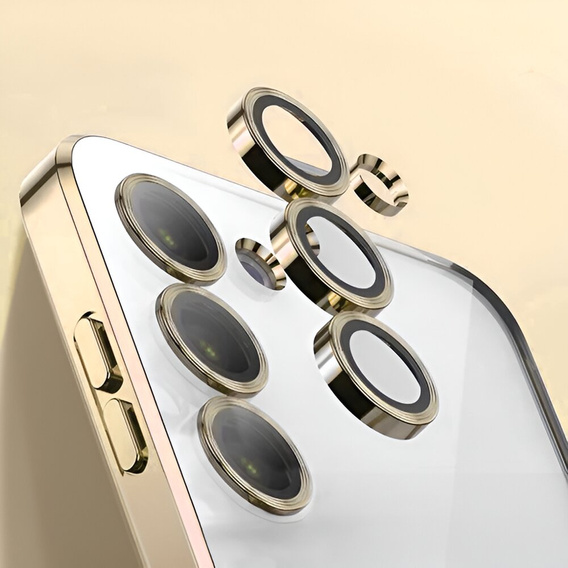 Case for Samsung Galaxy A55 5G, Electro MagSafe, gold + Screen Glass