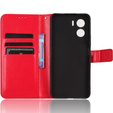 Flip case for Honor 90 Lite 5G, Crazy Horse Wallet, red