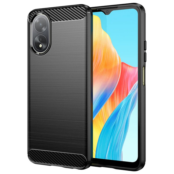 Case for Oppo A58 4G, Carbon, black